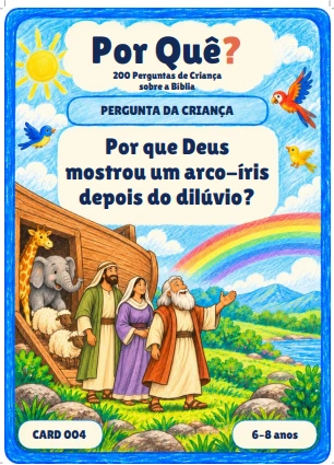 Card 004 — Por que Deus mostrou um arco-íris depois do dilúvio?